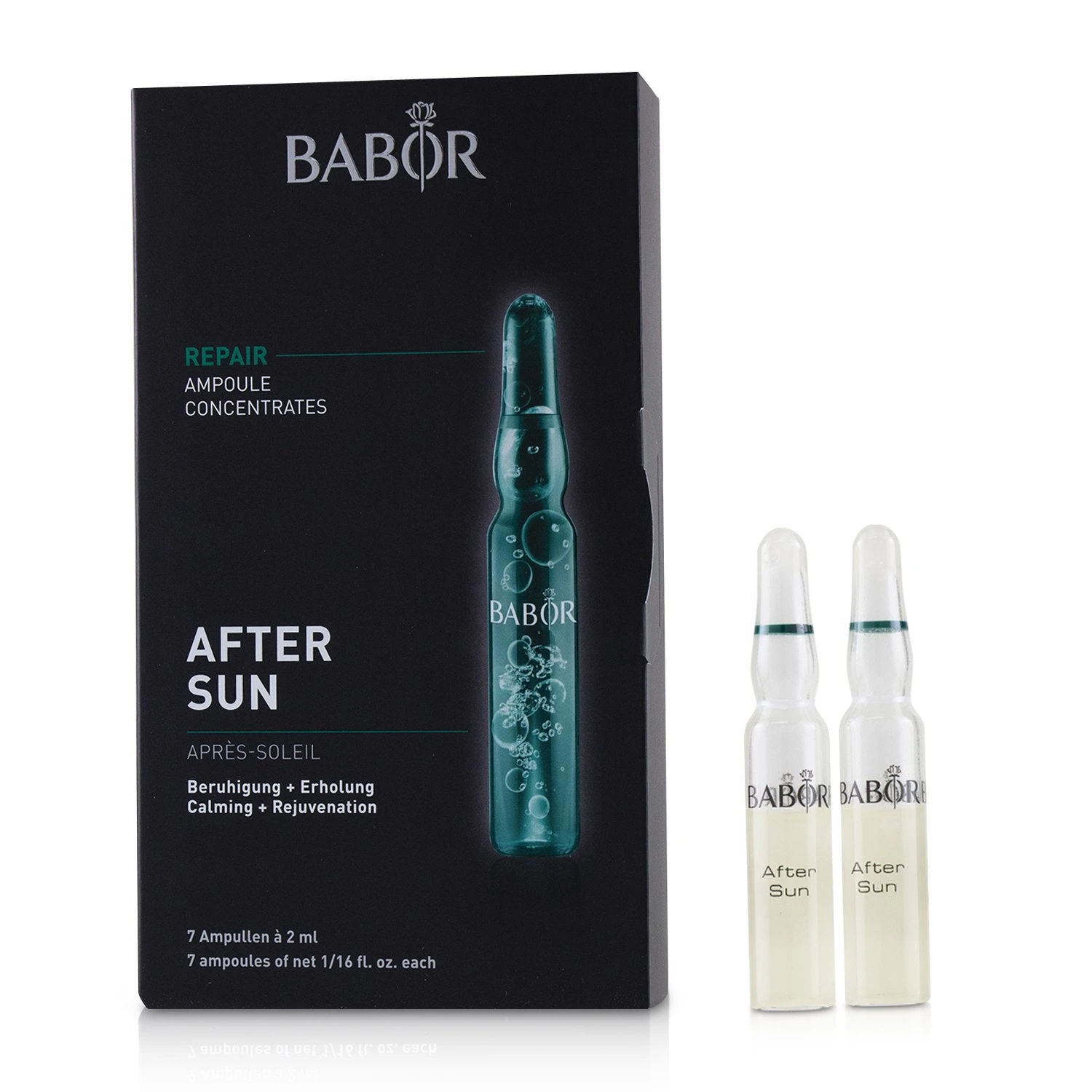 Babor Ampoule Concentrates Repair After Sun (Calming + Rejuvenation) 7x2ml/0.06oz 1 Babor Ampoule Concentrates Repair After Sun (Calming + Rejuvenation) 7x2ml/0.06oz