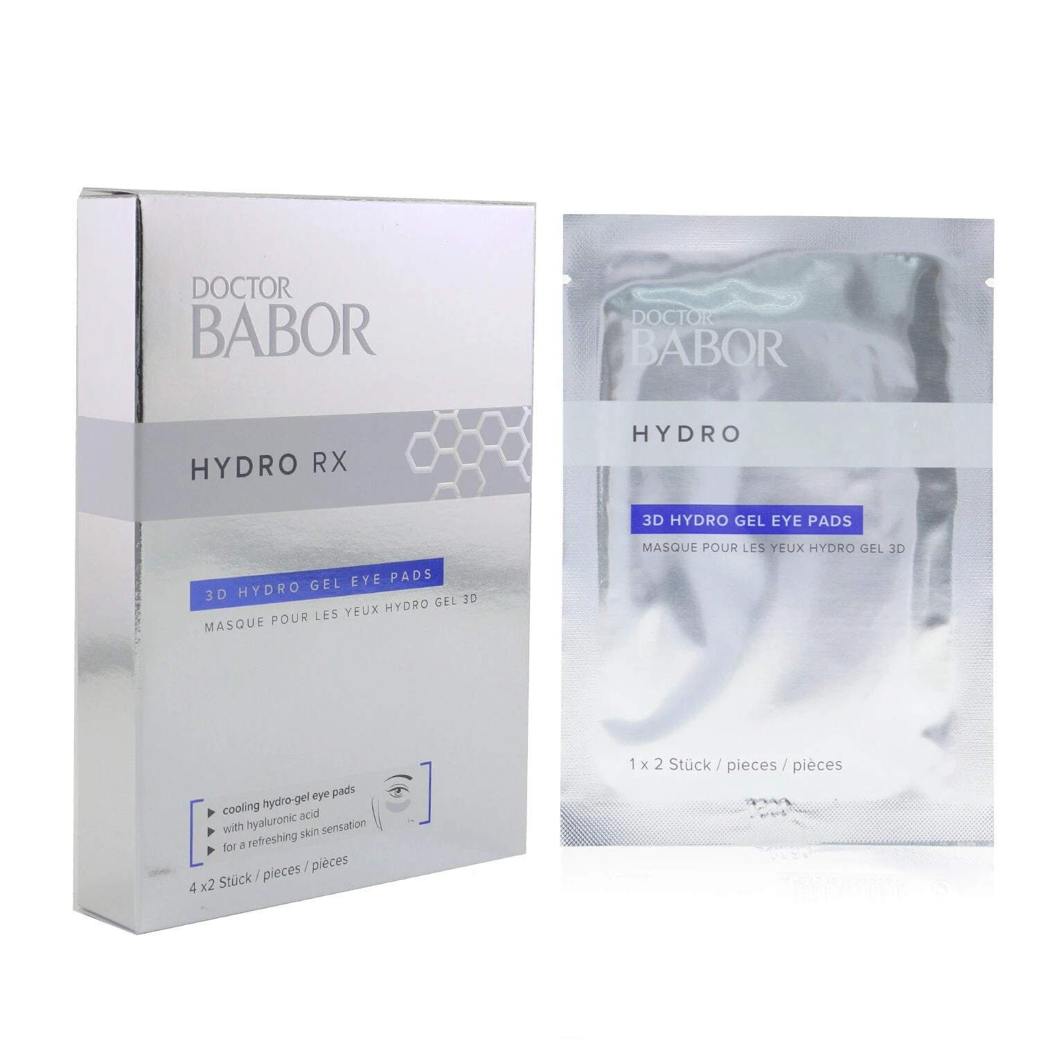 Babor Doctor Babor Hydro Rx 3D Hydro Gel Eye Pads 4pairs 2 Babor Doctor Babor Hydro Rx 3D Hydro Gel Eye Pads 4pairs - Image 2